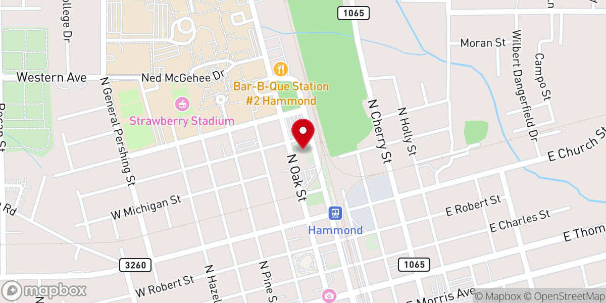 Map showing location of Holy Ghost Catholic Church