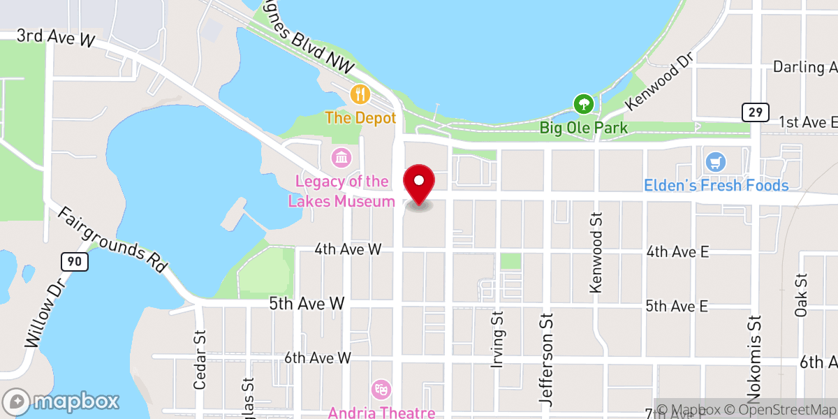 Map showing location of Longtrees