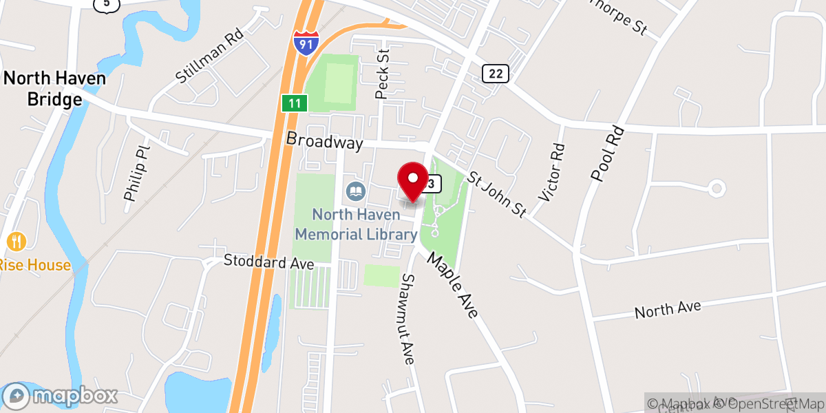 Map showing location of Knights of Columbus