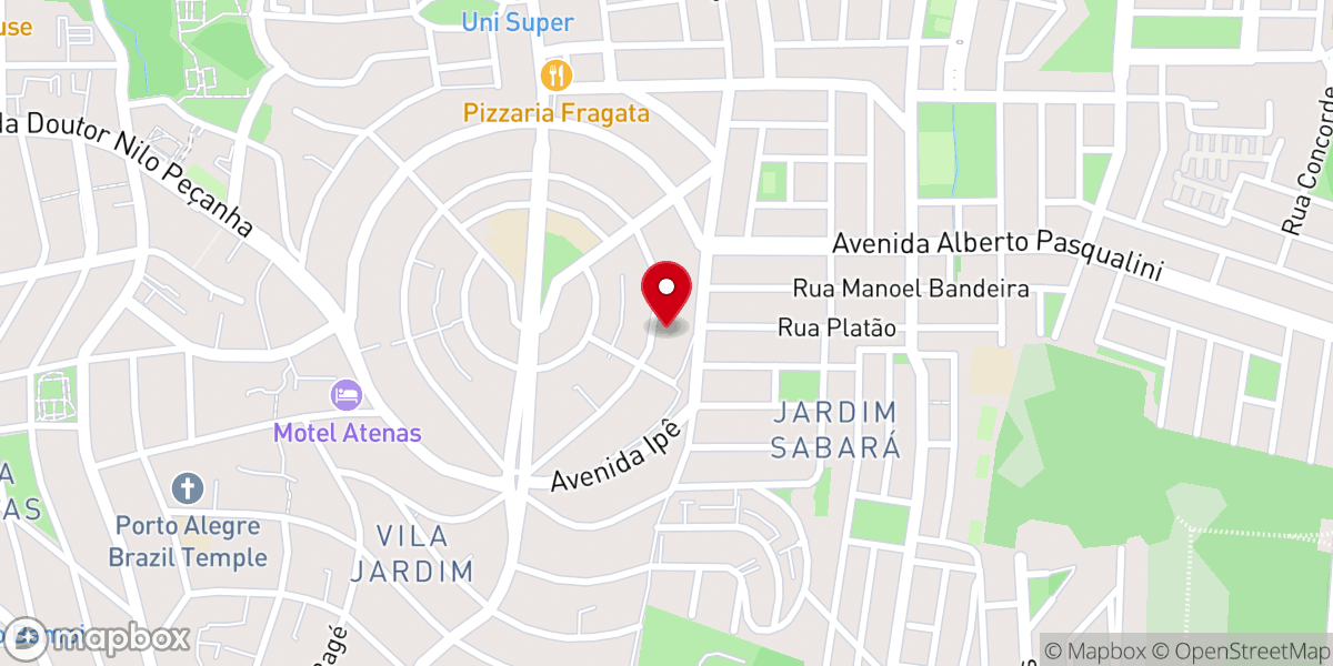 Map showing location of IGREJA BATISTA MEMORIAL DE PORTO ALEGRE