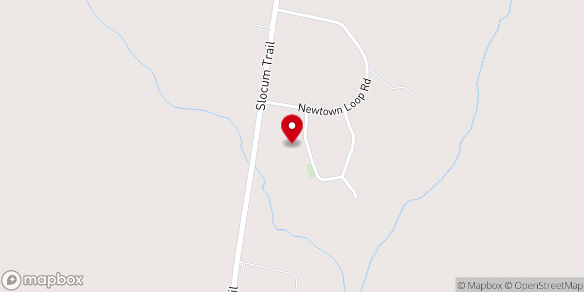 Map showing location of Hawes Chapel Missionary Baptist Church