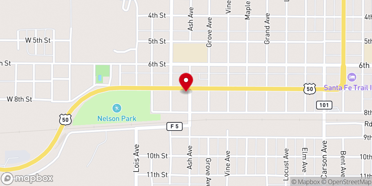 Map showing location of St Paul Lutheran Church