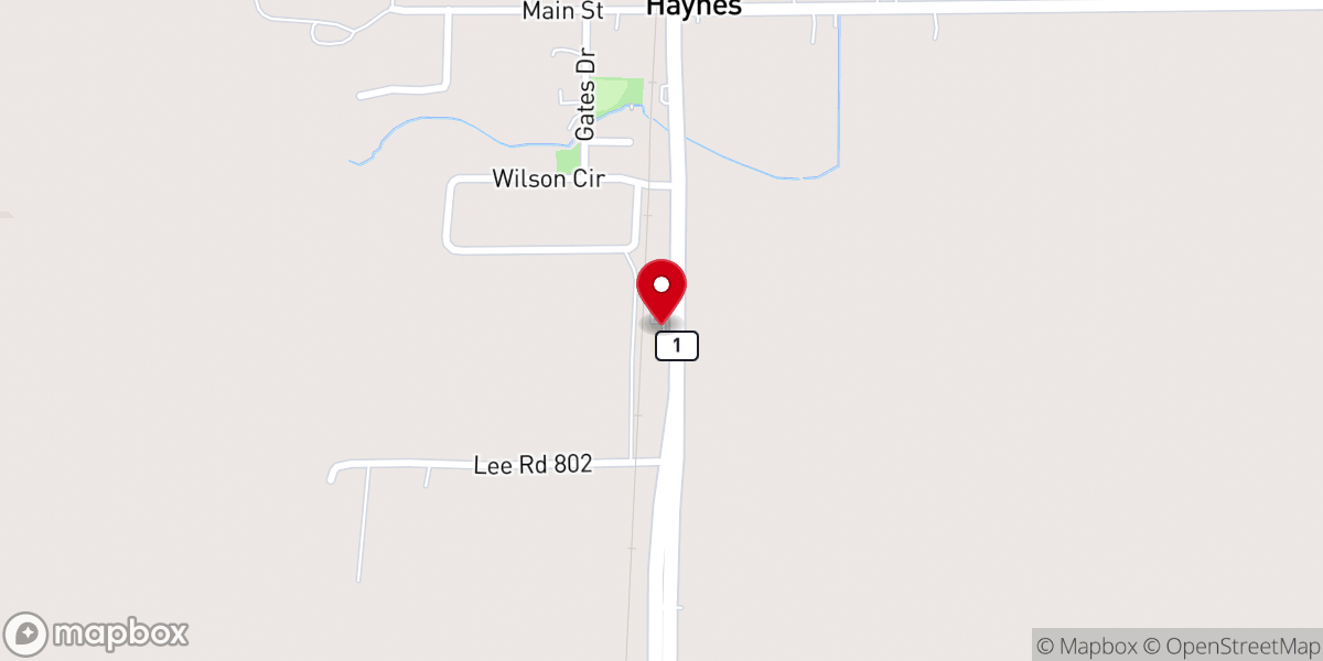 Map showing location of Spring Grove Church