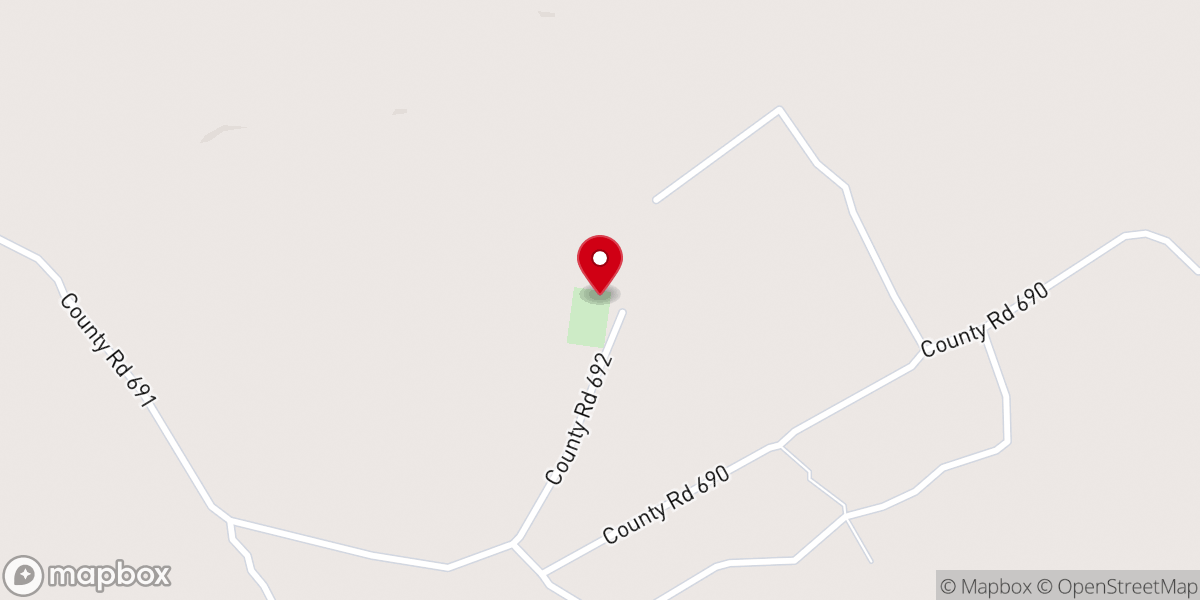 Map showing location of Antioch Church