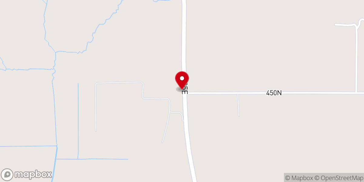 Map showing location of Olive Congregational Christian Church