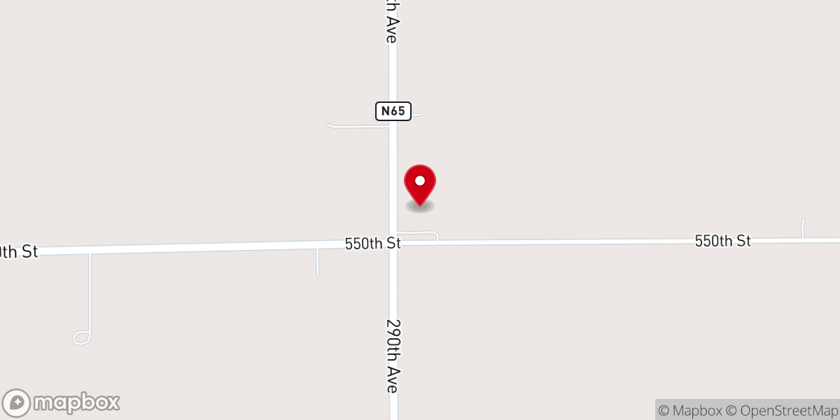 Map showing location of Faith Community Church | Palmer, IA