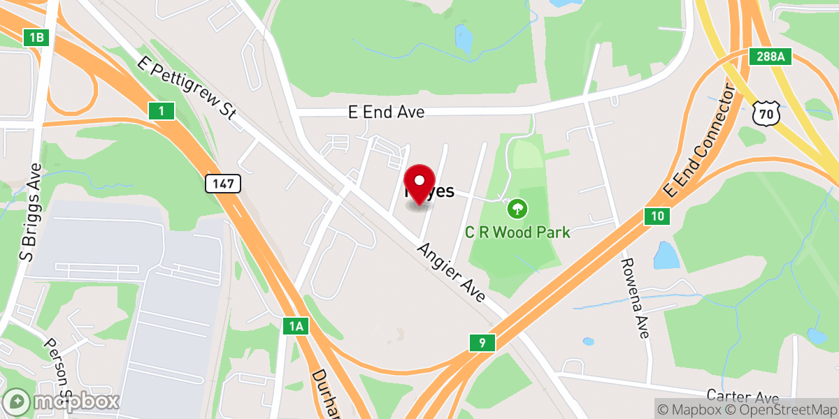 Map showing location of Zion Temple United Church