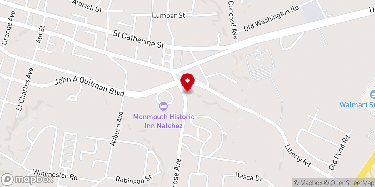 Map showing location of True Bible Way Apostolic Church