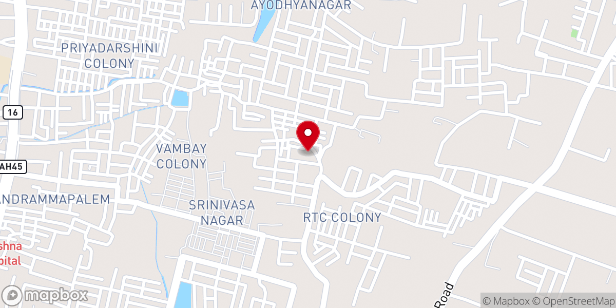 Map showing location of Grace Harvest Church