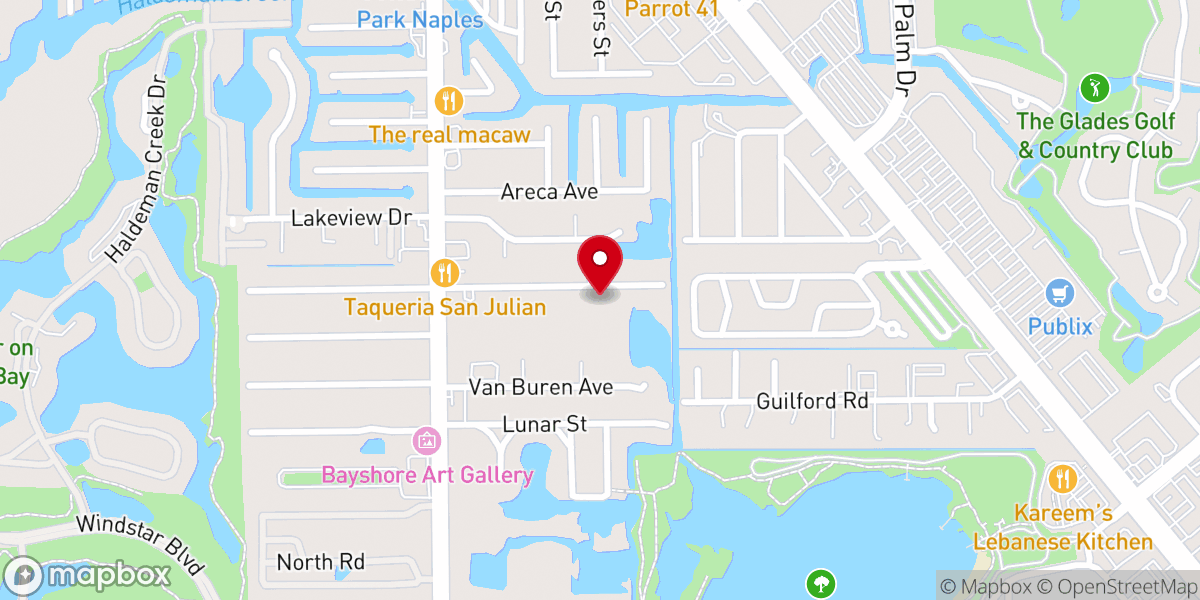 Map showing location of Philadelphia Baptist Church