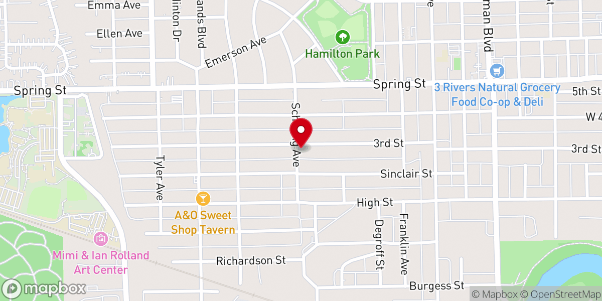 Map showing location of Anchor Community Church