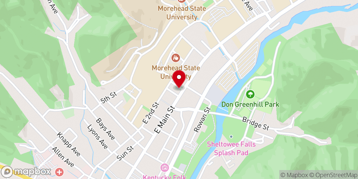 Map showing location of First Christian Church (Disciples of Christ)