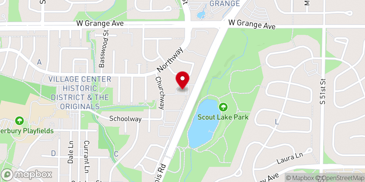 Map showing location of Saint Alphonsus Rectory