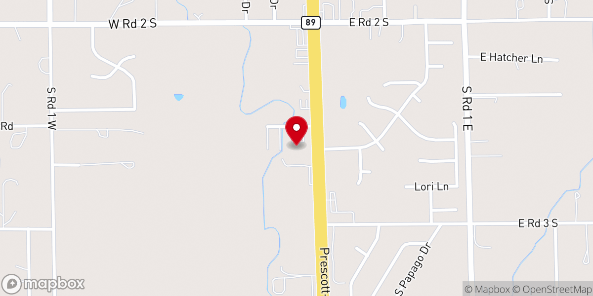 Map showing location of Chino Valley Church of Christ