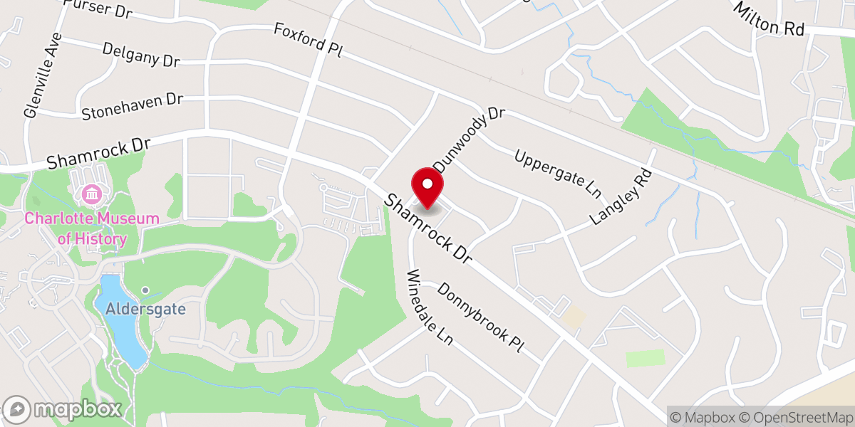 Map showing location of St Thomas Lutheran Church