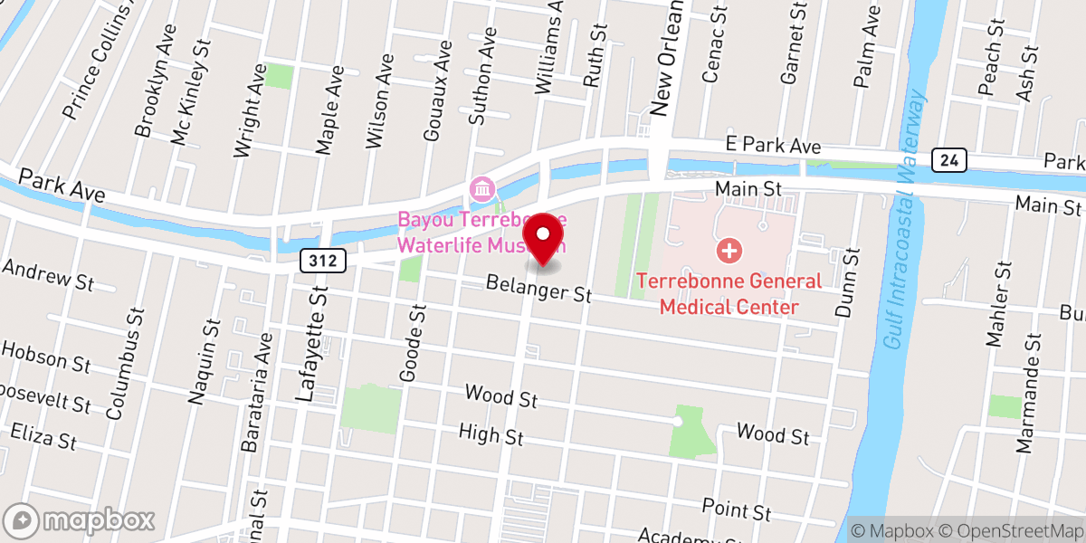 Map showing location of Saint Johns Episcopal Church
