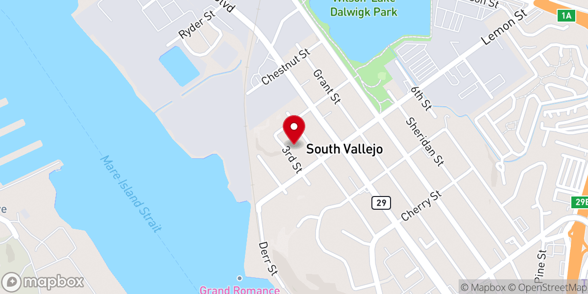 Map showing location of Macedonia Baptist Church