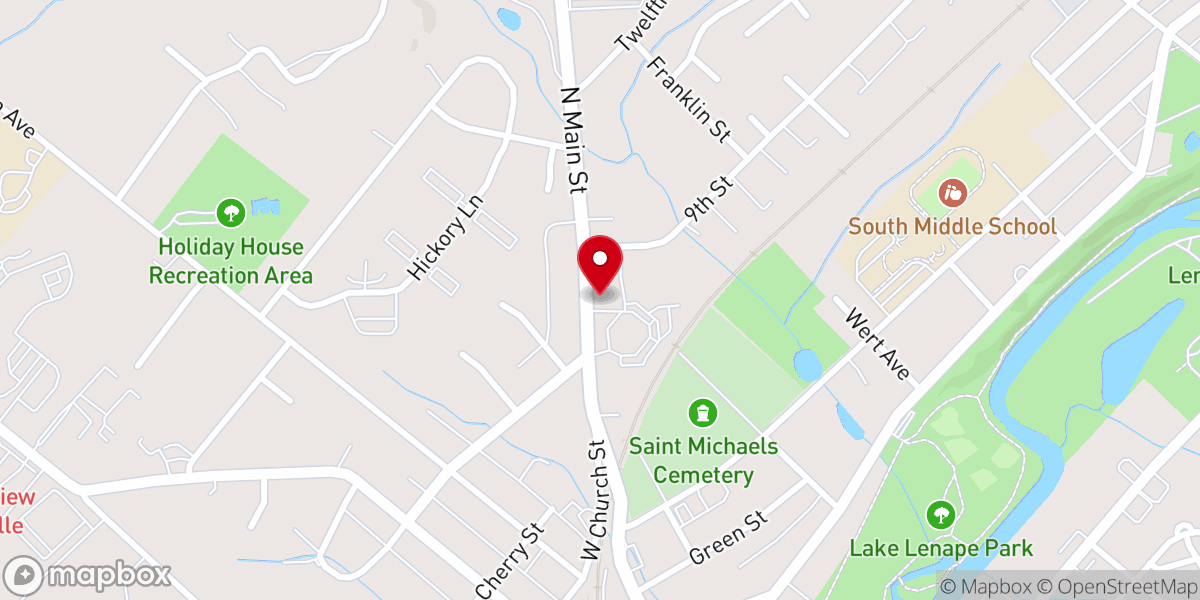 Map showing location of St. Anges Roman Catholic Church