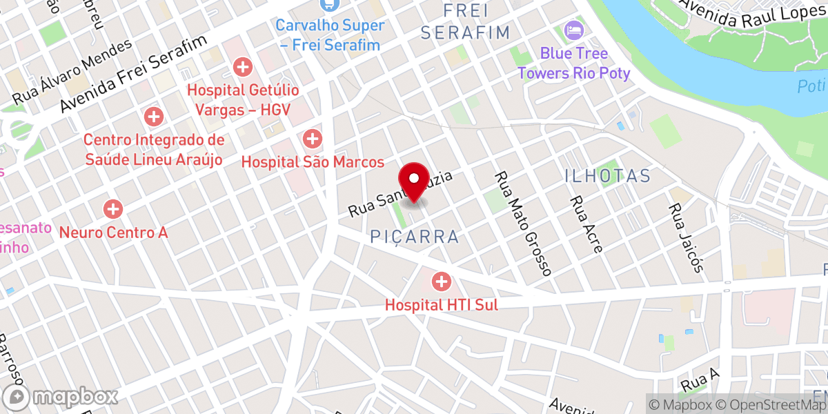 Map showing location of Paróquia São Raimundo Nonato