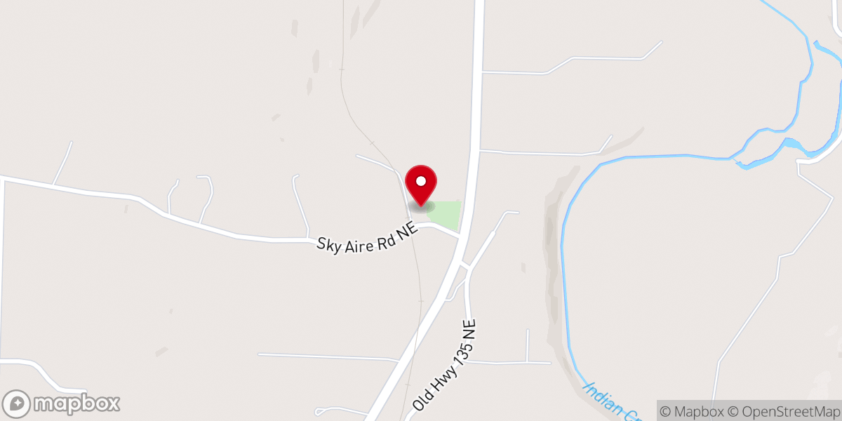 Map showing location of Hurstown Church