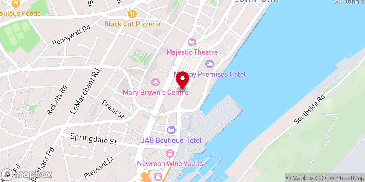 Map showing location of Greek Orthodox Community