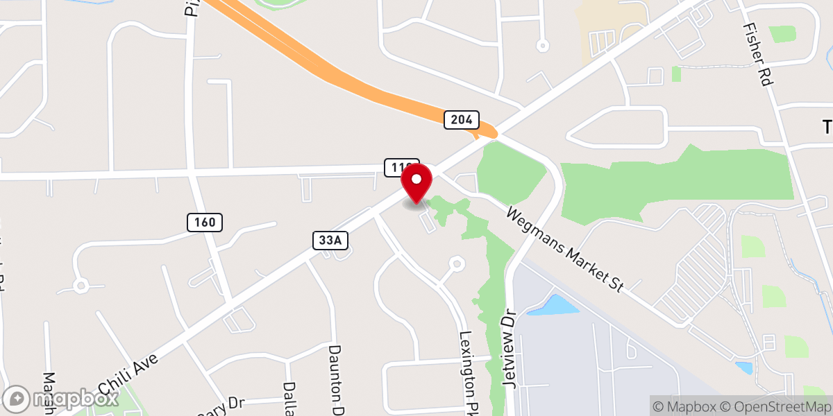 Map showing location of Community Christian Church
