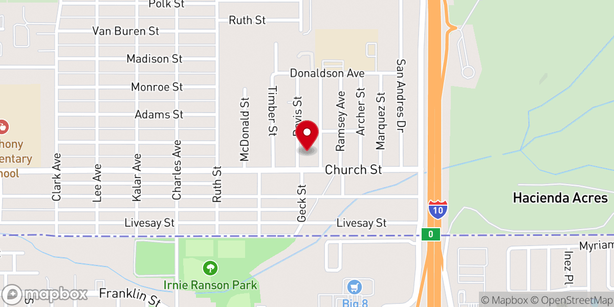 Map showing location of Mission Emmanuel AD