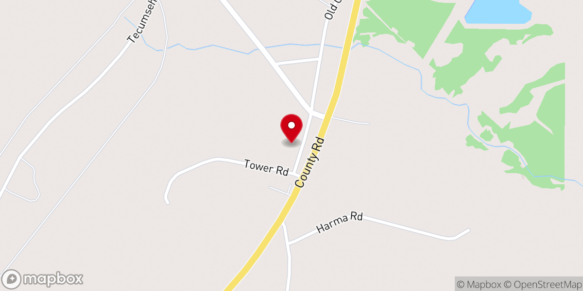 Map showing location of Harvest Church of the Keweenaw