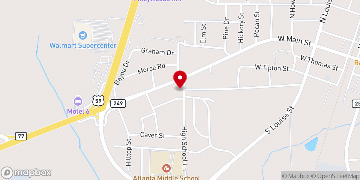 Map showing location of Life Tabernacle United Pentecostal Church