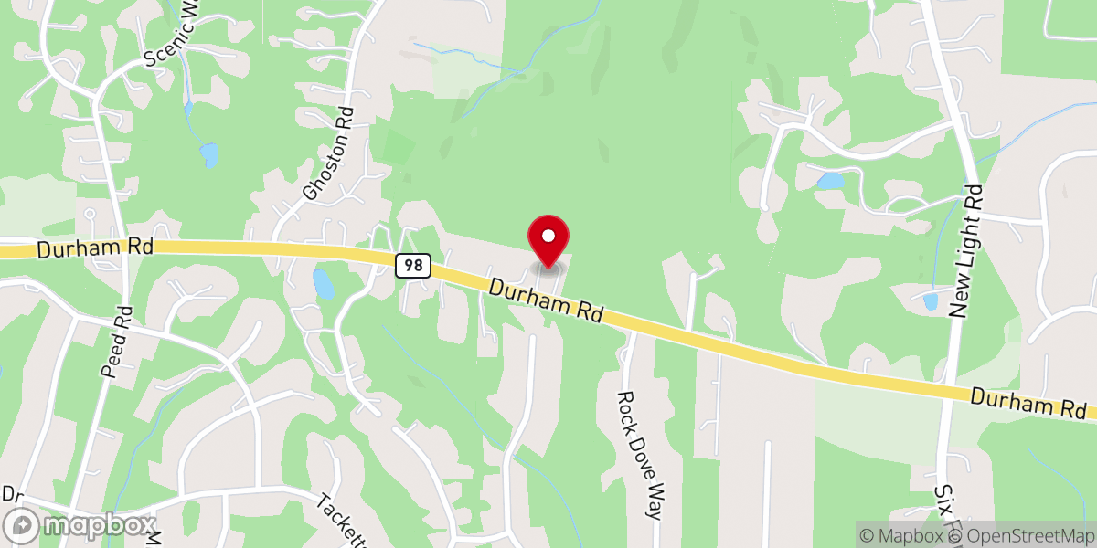 Map showing location of Ledge Rock Missionary Baptist Church
