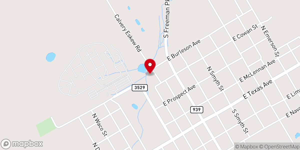 Map showing location of Heaven Bound Cowboy Church of Waco Inc