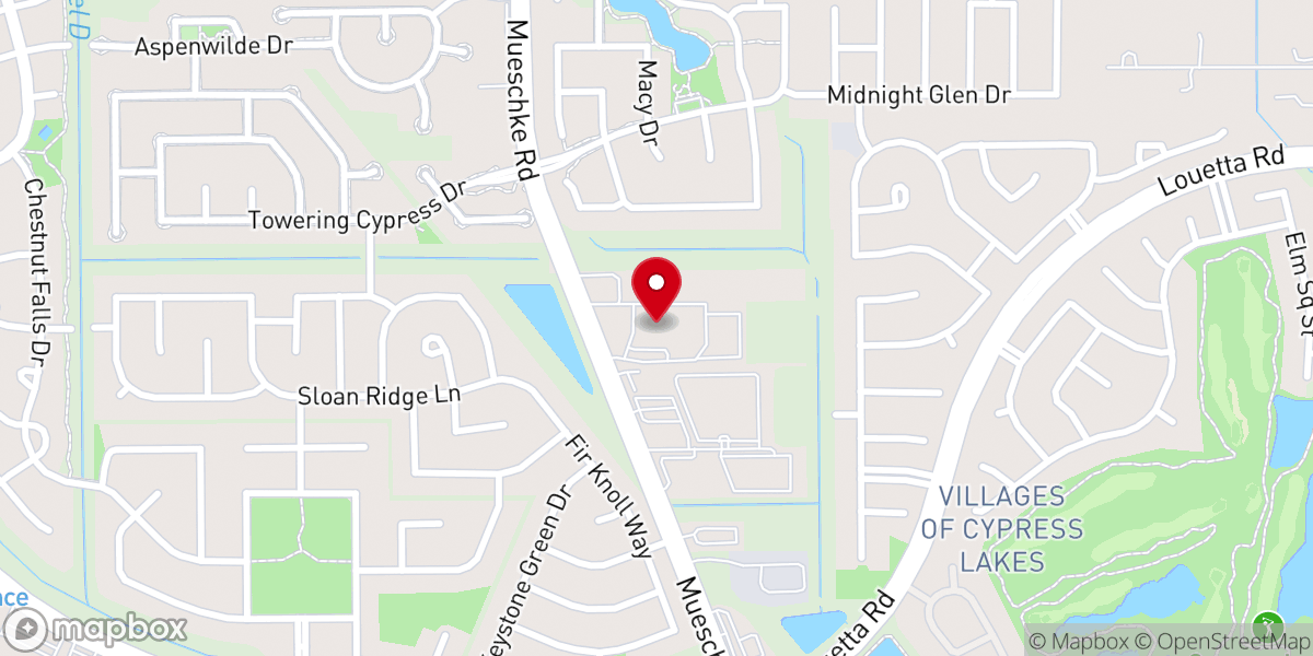 Map showing location of Harvest Bible Church