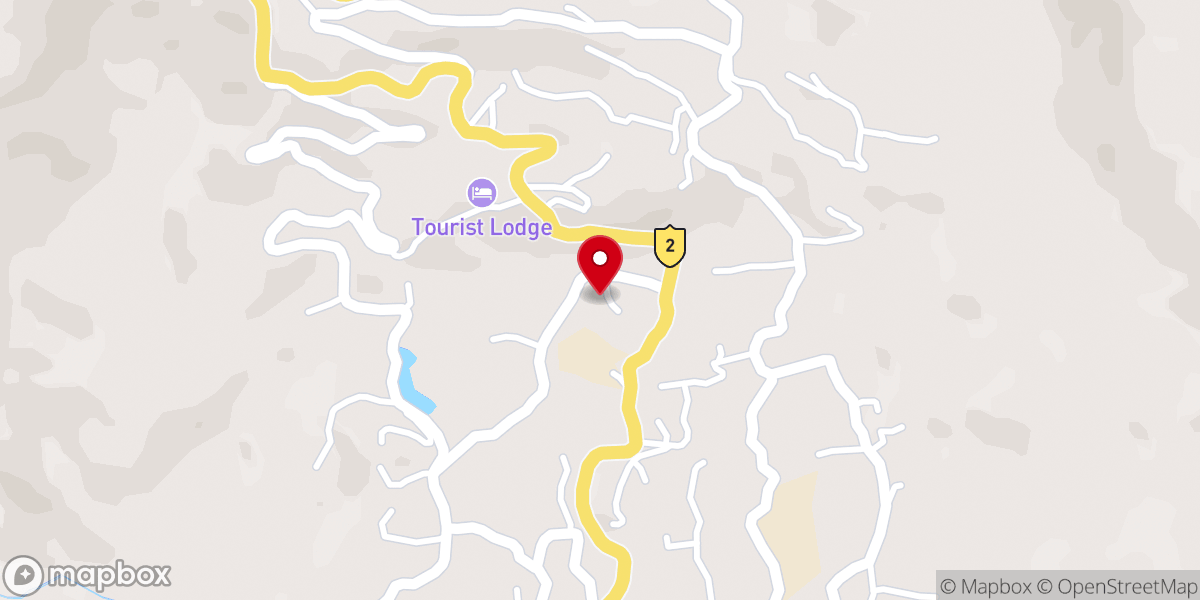 Map showing location of Tchuphyangza Baptist Church