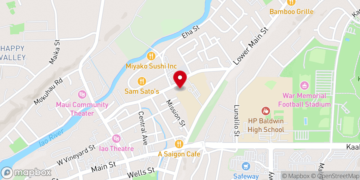 Map showing location of St. Anthony of Padua Church