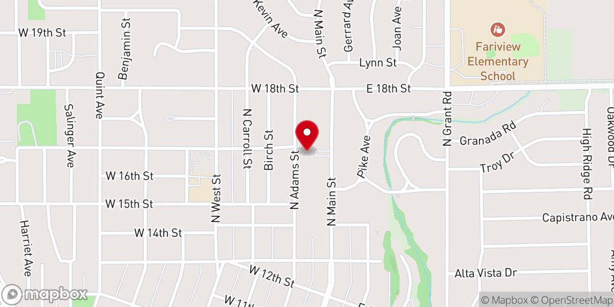 Map showing location of First United Methodist Church