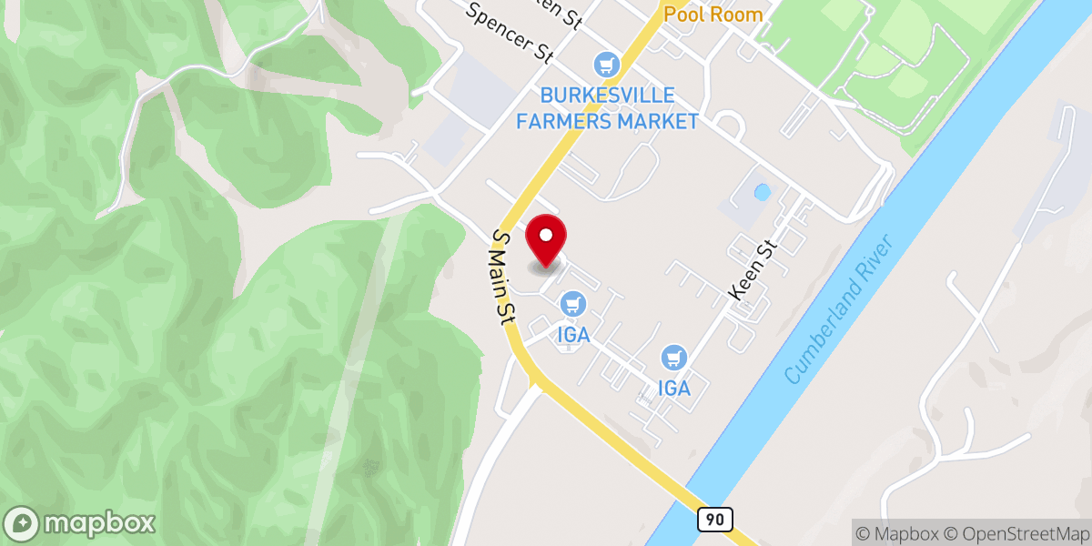 Map showing location of Centerpoint Church of the Nazarene