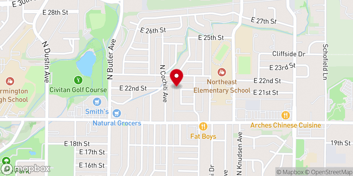 Map showing location of First United Methodist Church