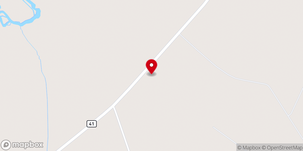 Map showing location of Cypress Creek Church