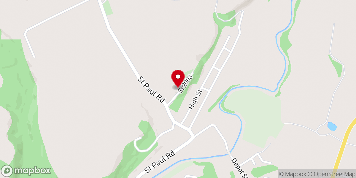 Map showing location of Saint Michael Catholic Church
