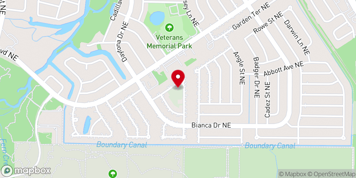 Map showing location of Grace Bible Sanctuary
