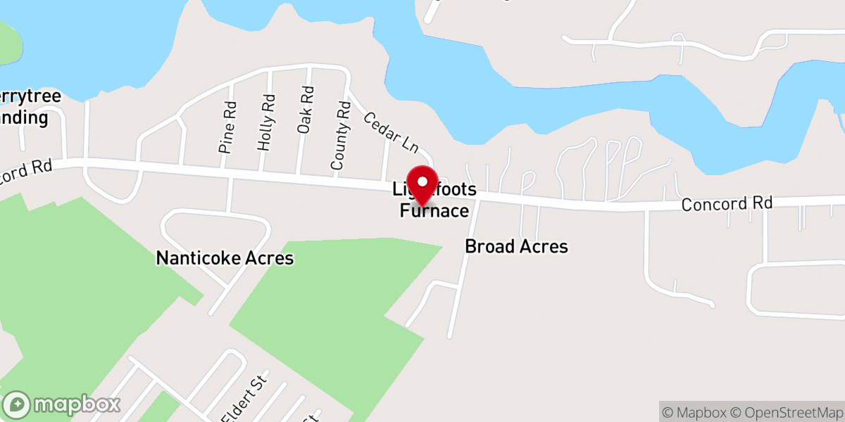 Map showing location of Country Baptist Church