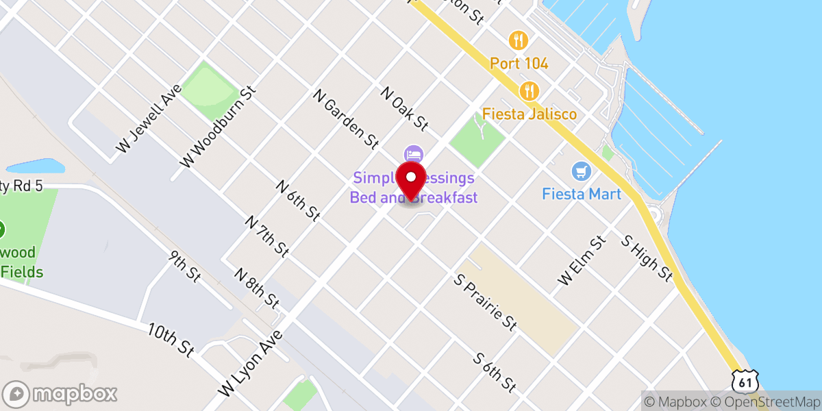 Map showing location of St. Mary of the Lake Catholic Church