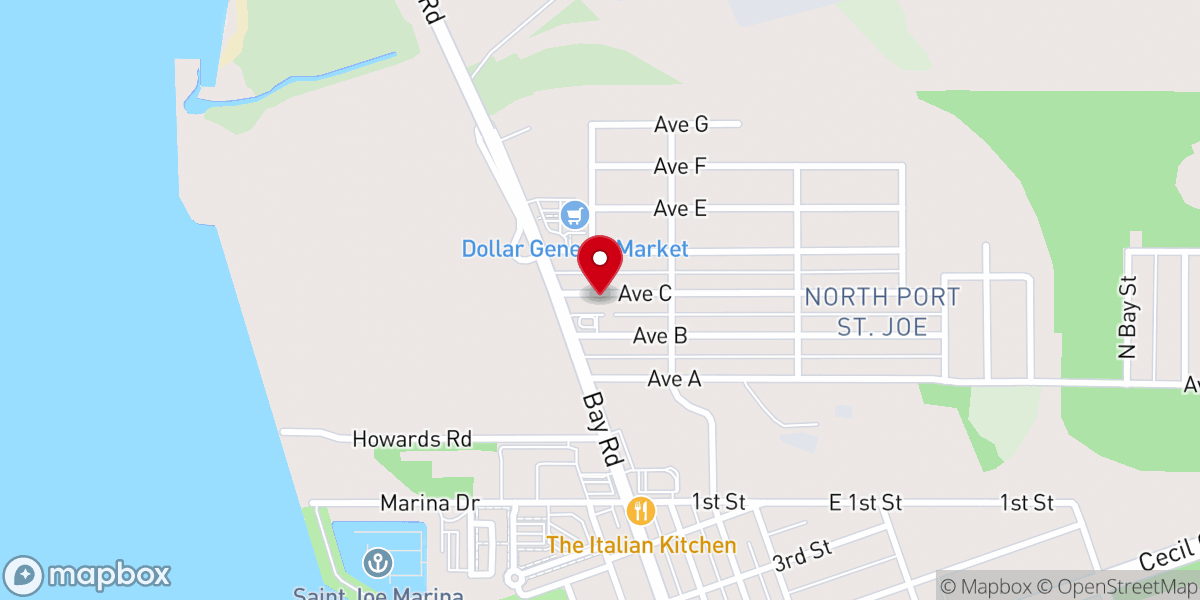 Map showing location of New Bethel AME Church