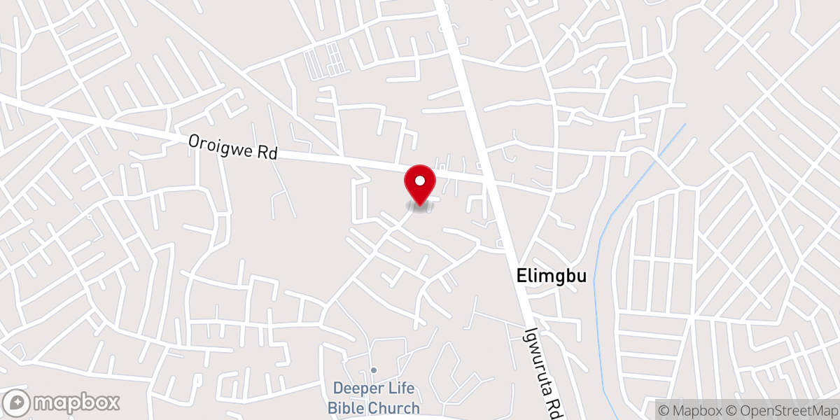 Map showing location of RCCG WISDOM CHAPEL PARISH Elimgbu