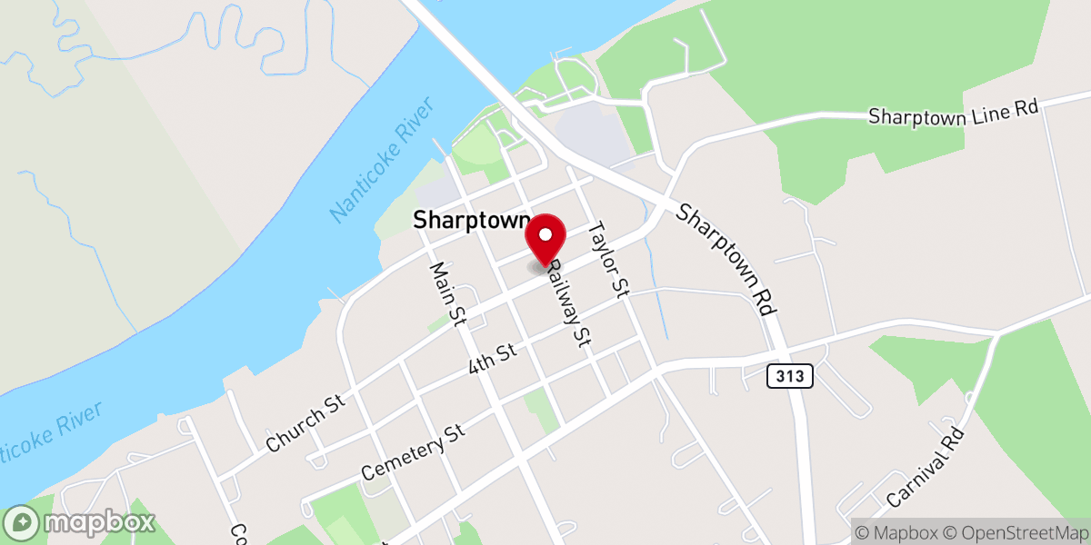 Map showing location of Mount Vernon United Methodist Church