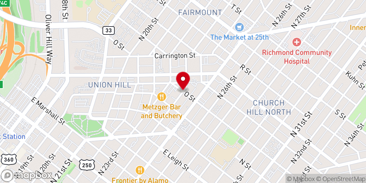 Map showing location of Walk of Faith O Min
