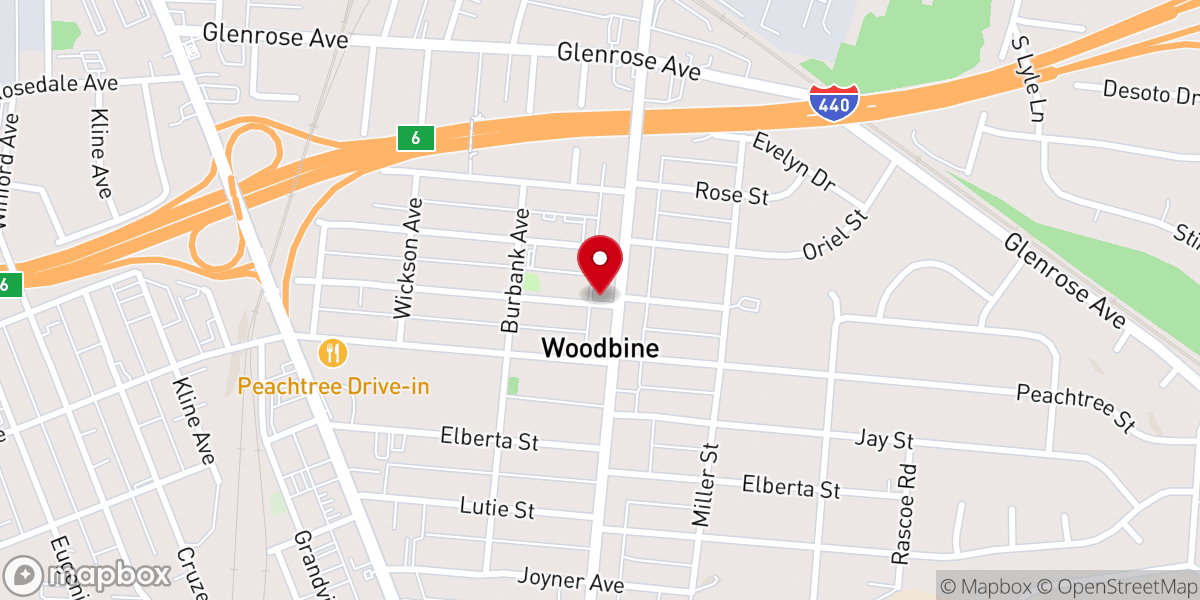 Map showing location of Foster Avenue Wesleyan Church