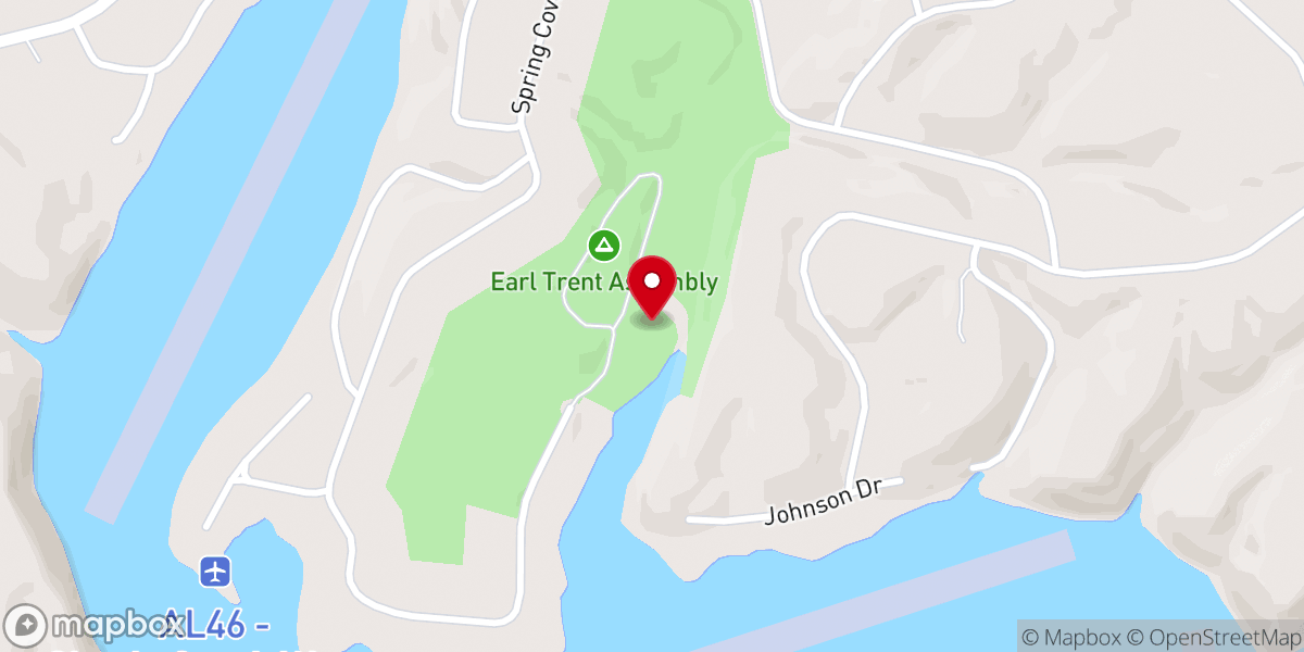 Map showing location of Earle Trent Assembly