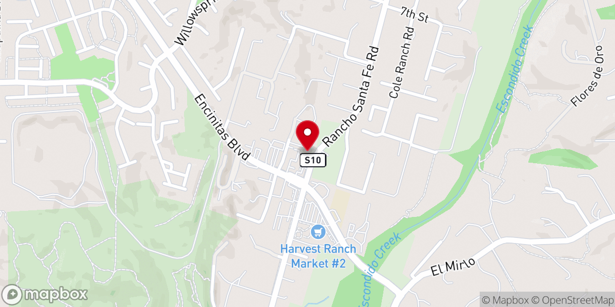 Map showing location of Water's Edge Church