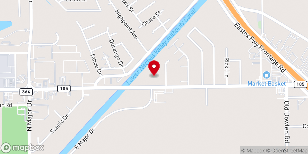 Map showing location of Friendship Church of God in Christ